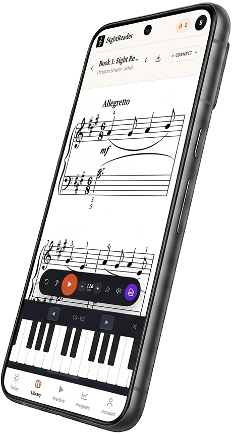SightReader: Android app