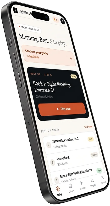 SightReader: iPhone app